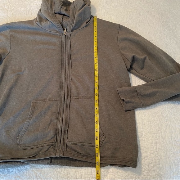Fresh Produce Zip Front Gray Hoodie - M - Picture 7 of 8